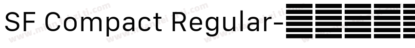 SF Compact Regular字体转换